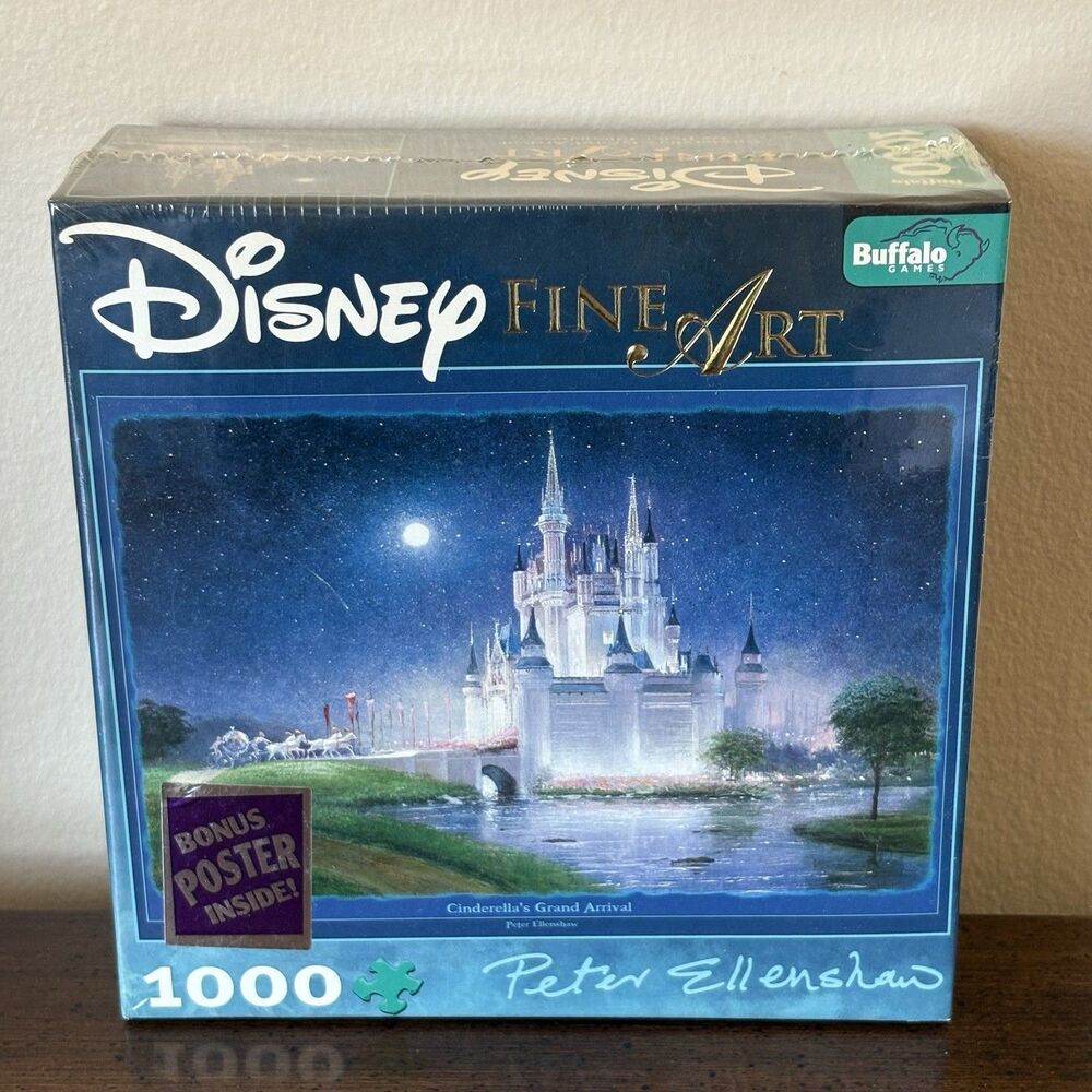 Disney Cinderella Grand Arrival 1000pc Puzzle Bonus Poster Peter Ellenshaw